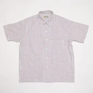 50s Round Collar Shirt (Brown)