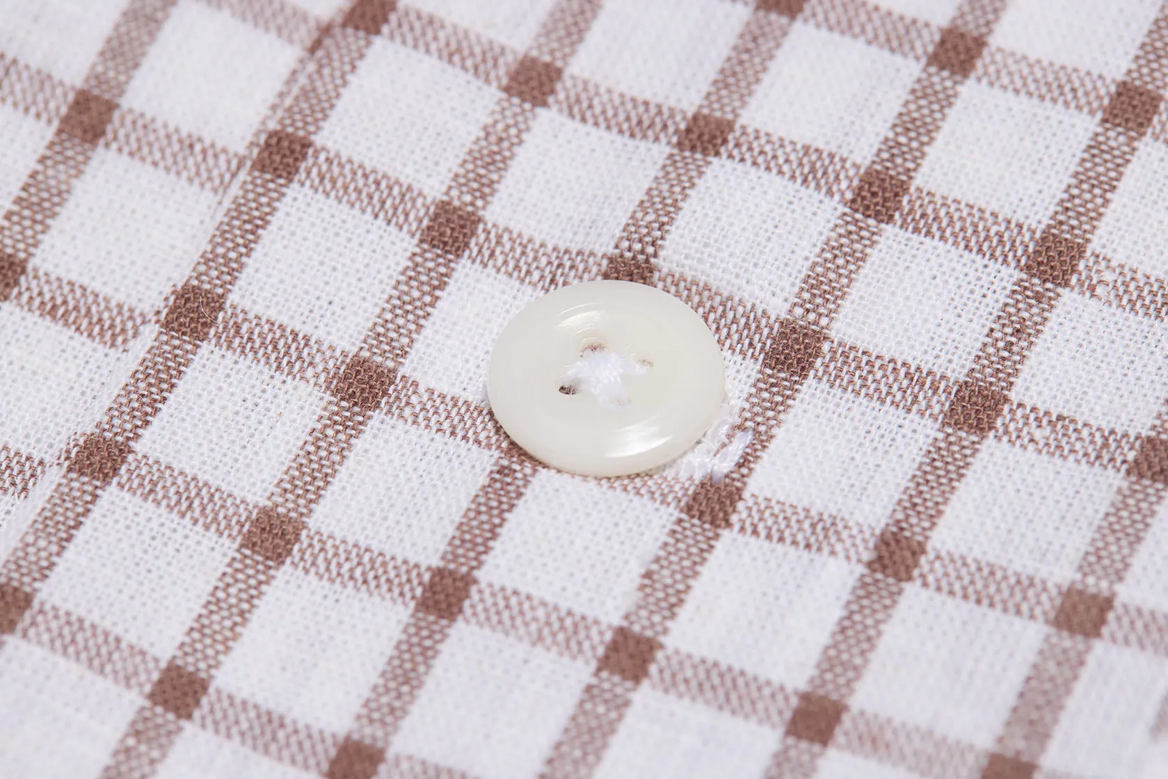 50s Round Collar Shirt (Brown)