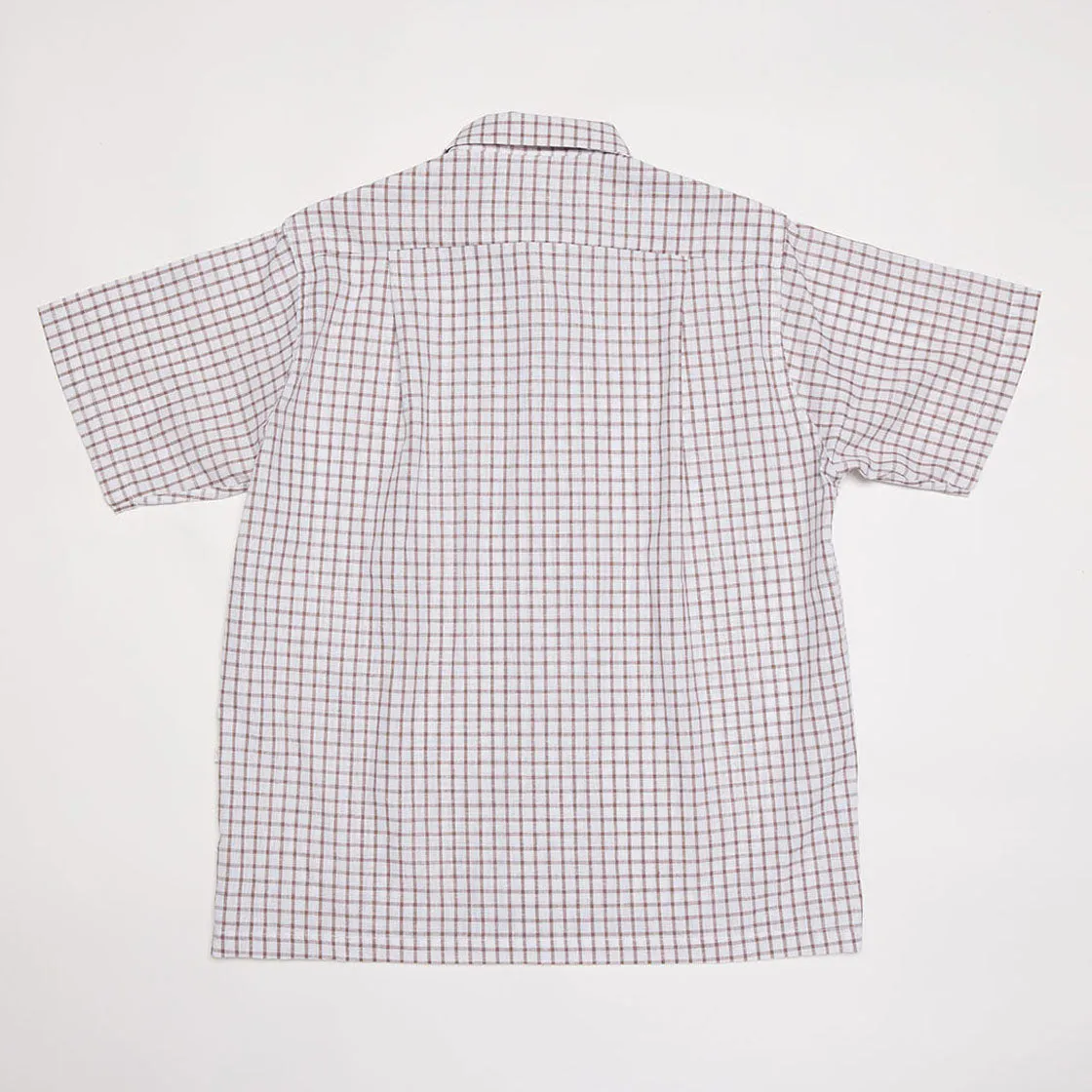 50s Round Collar Shirt (Brown)