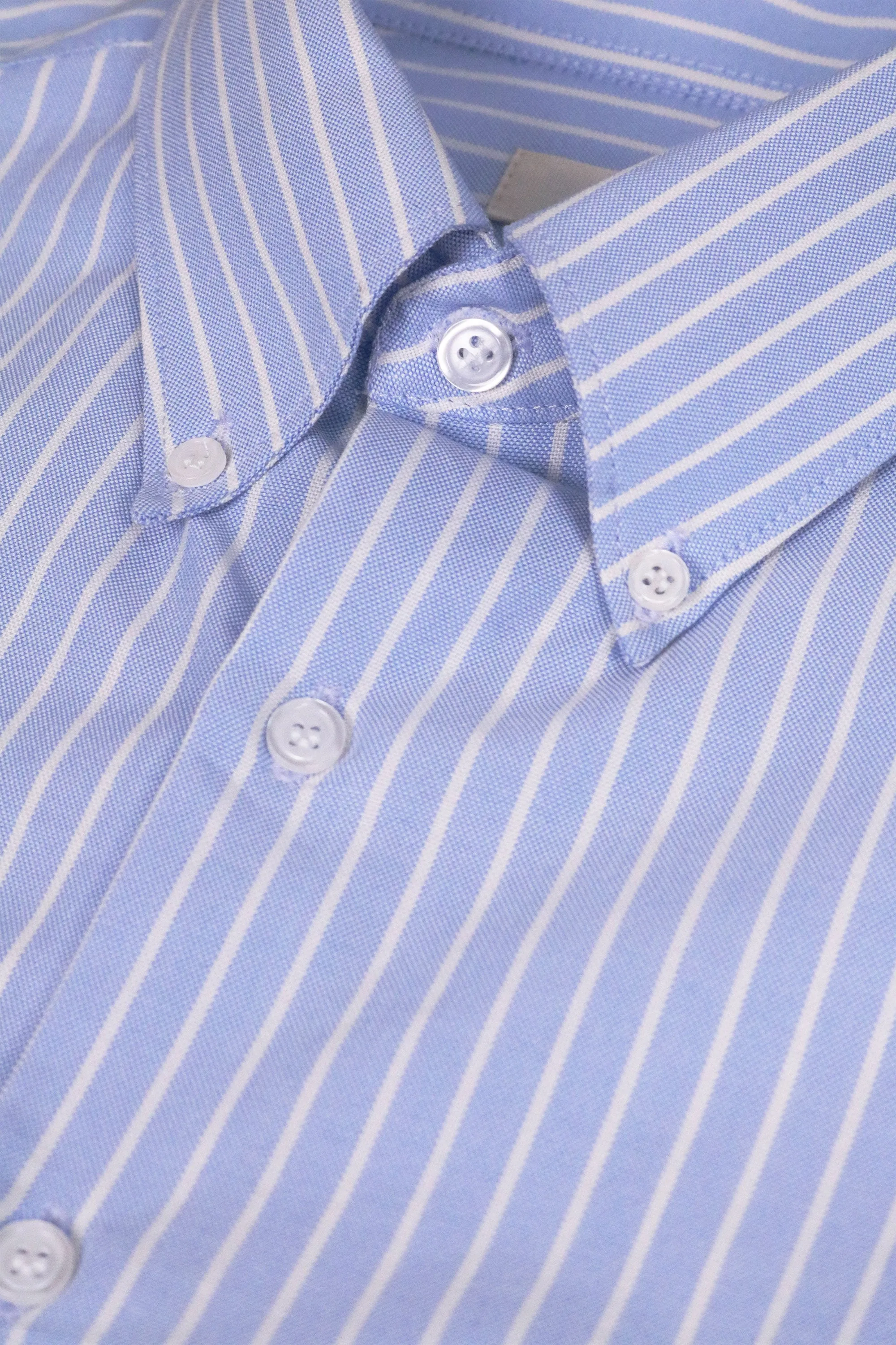 75 Vintage Blue Stripe OCBD Shirt