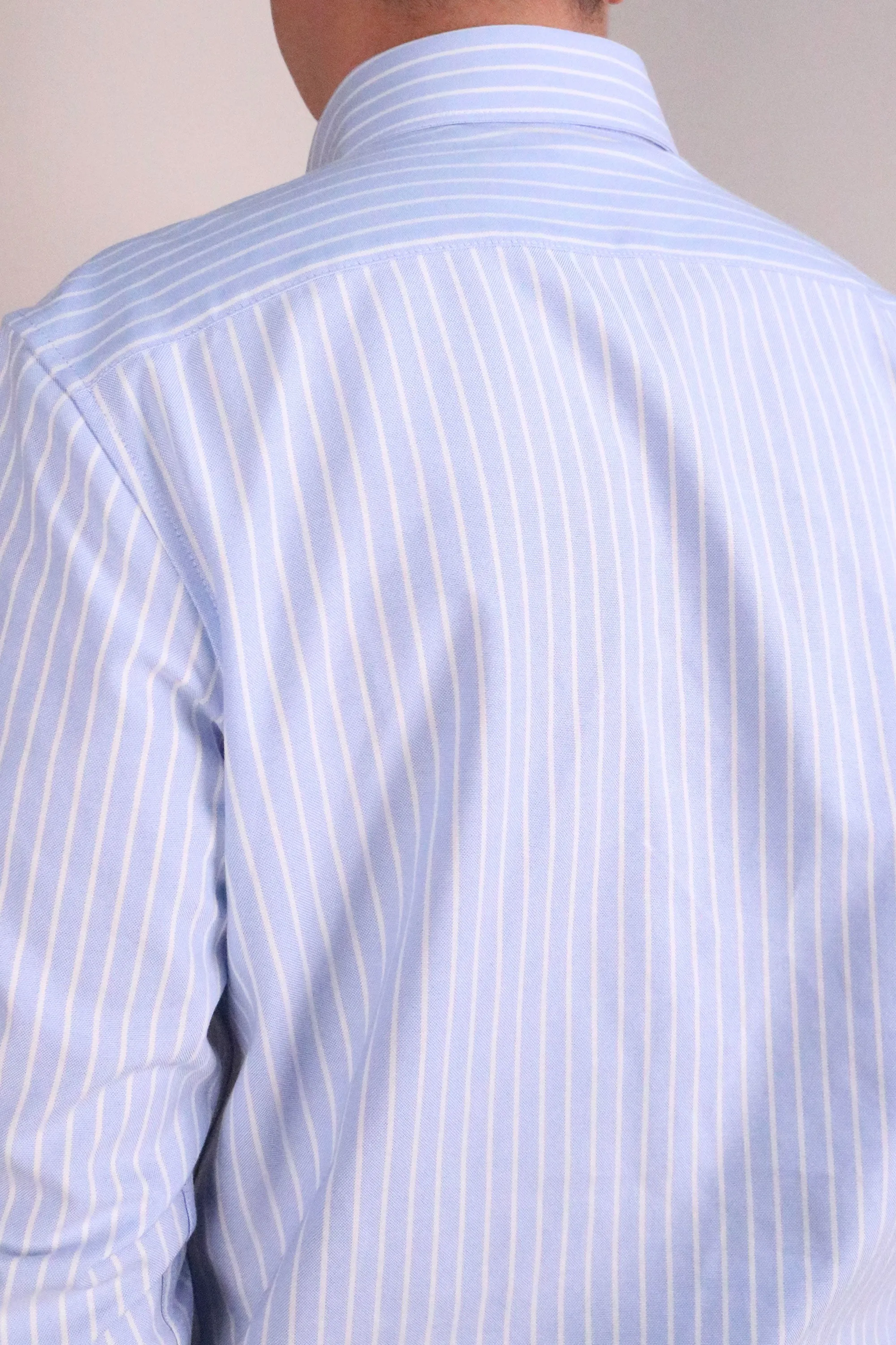 75 Vintage Blue Stripe OCBD Shirt