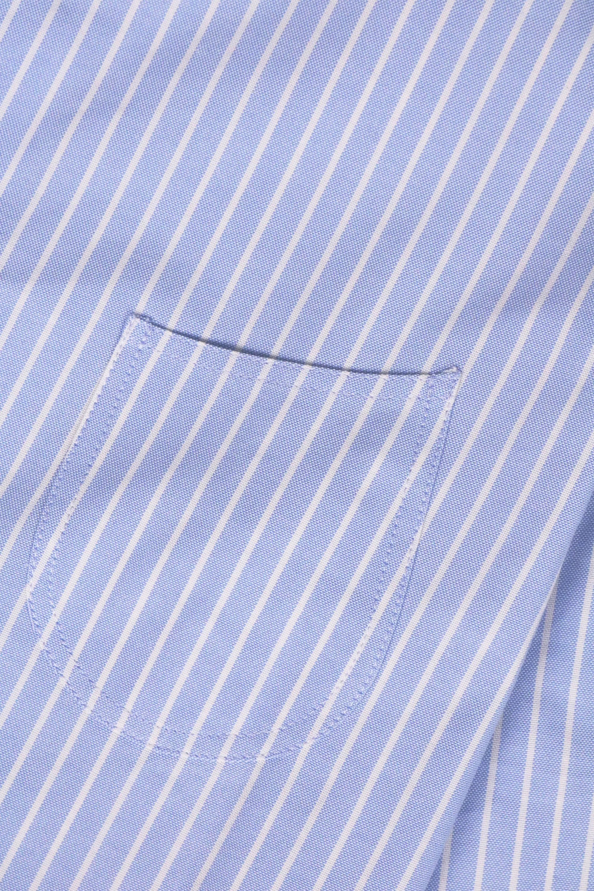 75 Vintage Blue Stripe OCBD Shirt