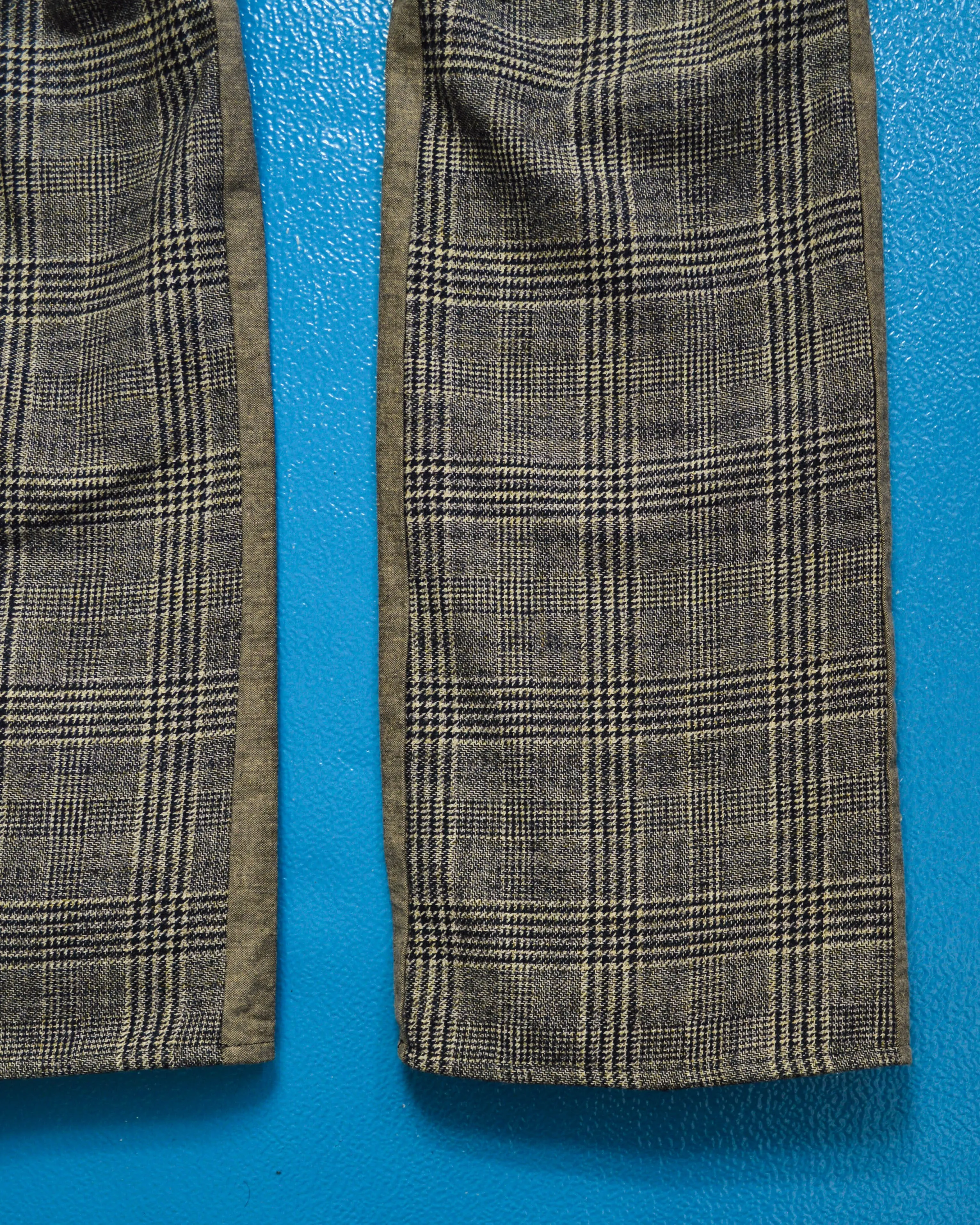90s Hybrid Houndstooth Panelled Pants  Trousers (~31~)