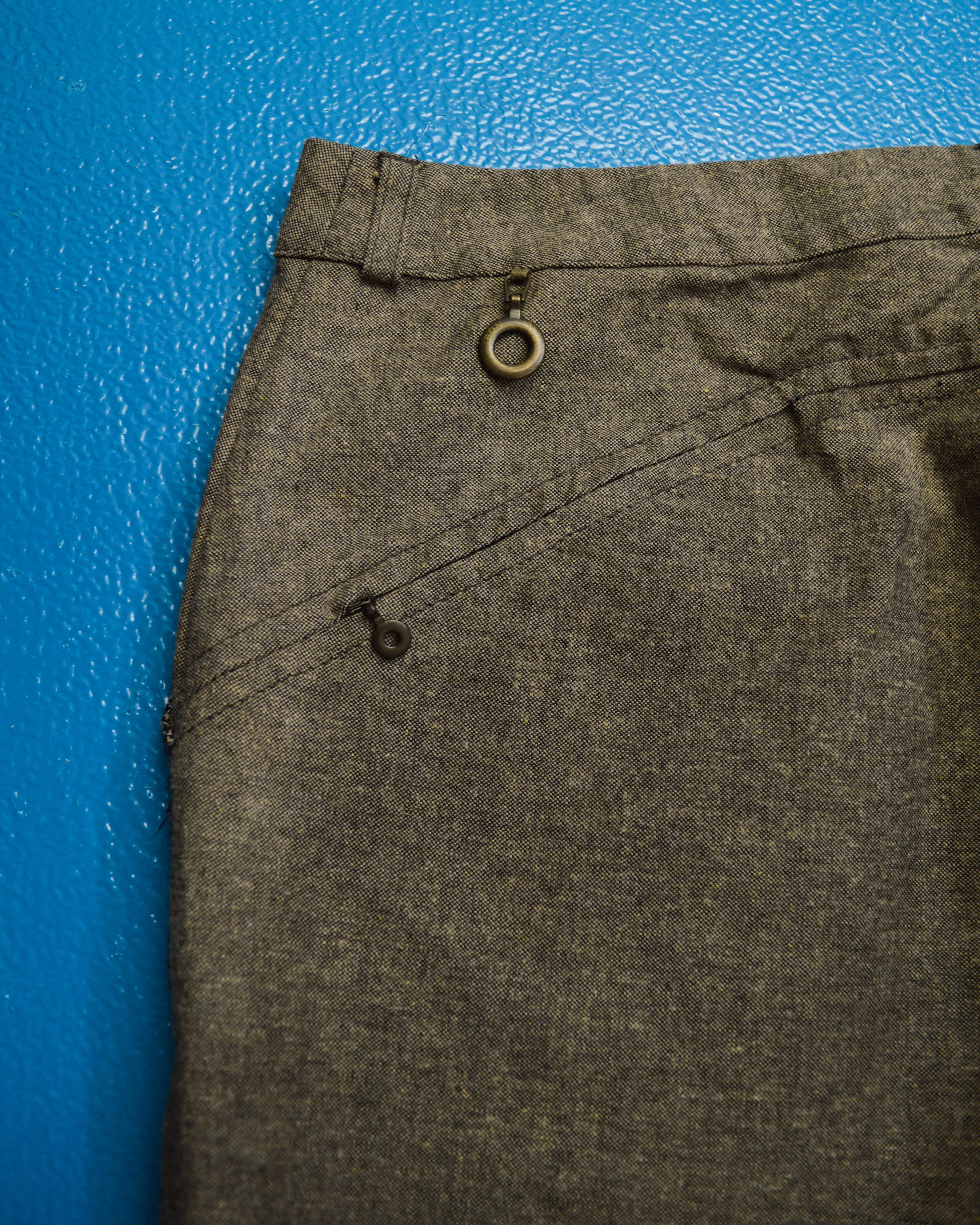 90s Hybrid Houndstooth Panelled Pants  Trousers (~31~)