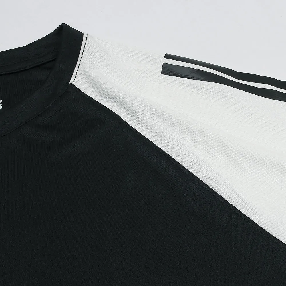 ADDAS Imported Mesh Shoulder Dri Fit T-Shirt (White & Black)