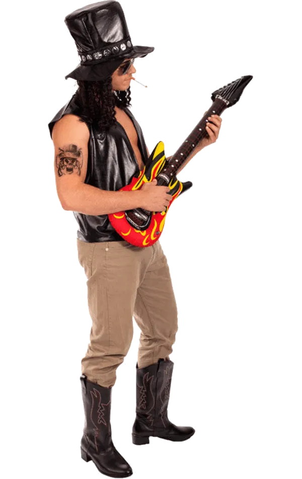 Adult Guns N Roses Slash 1980s Costume