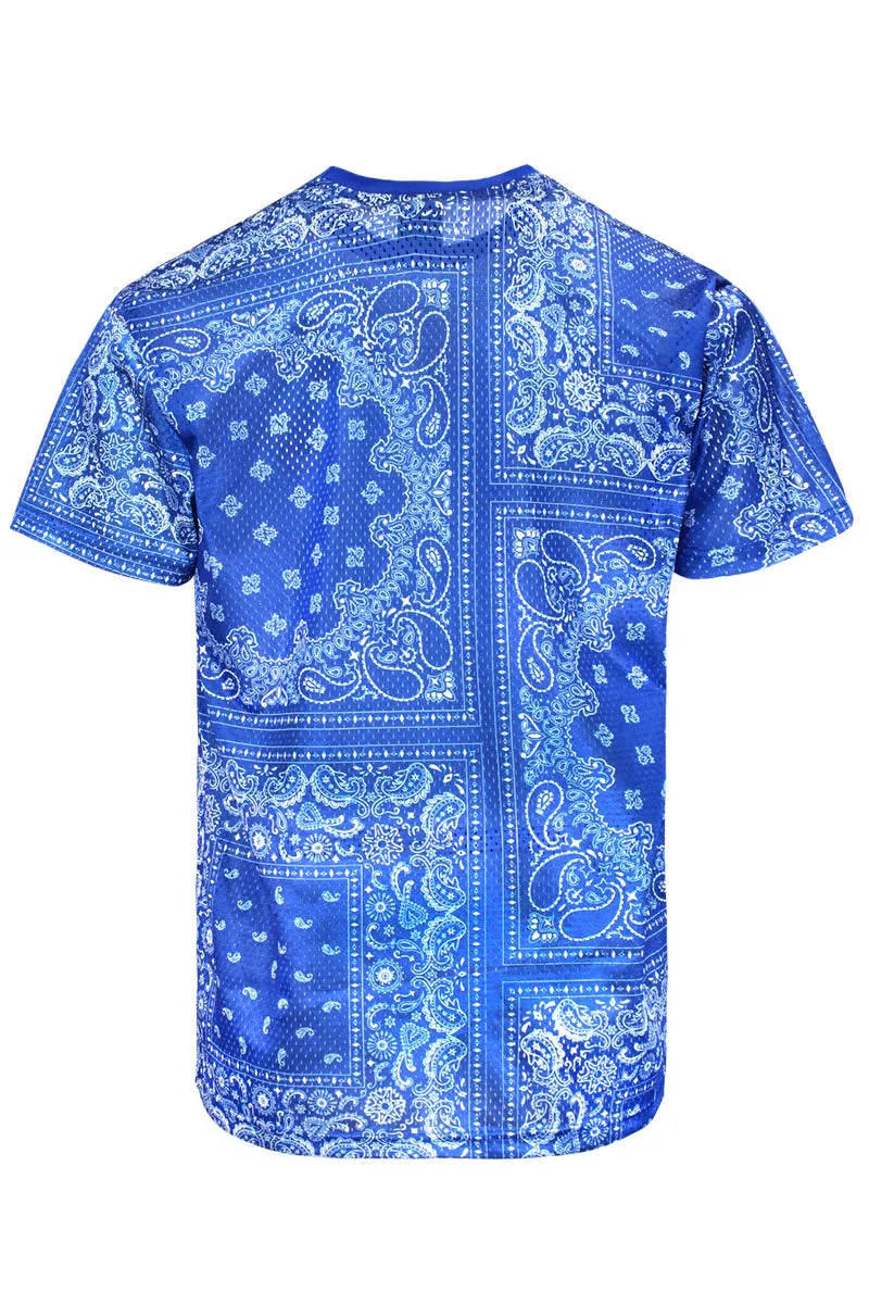 Air Mesh Bandana Print T-shirts