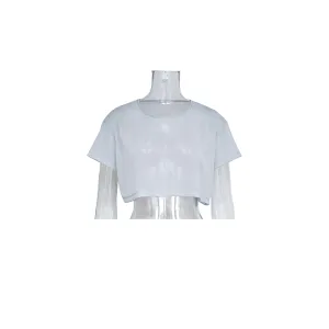 Alana- See Through Cropped T-Shirt