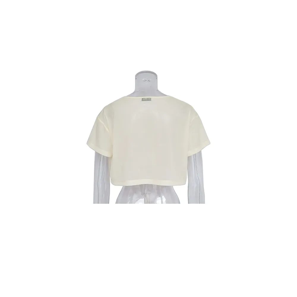 Alana- See Through Cropped T-Shirt