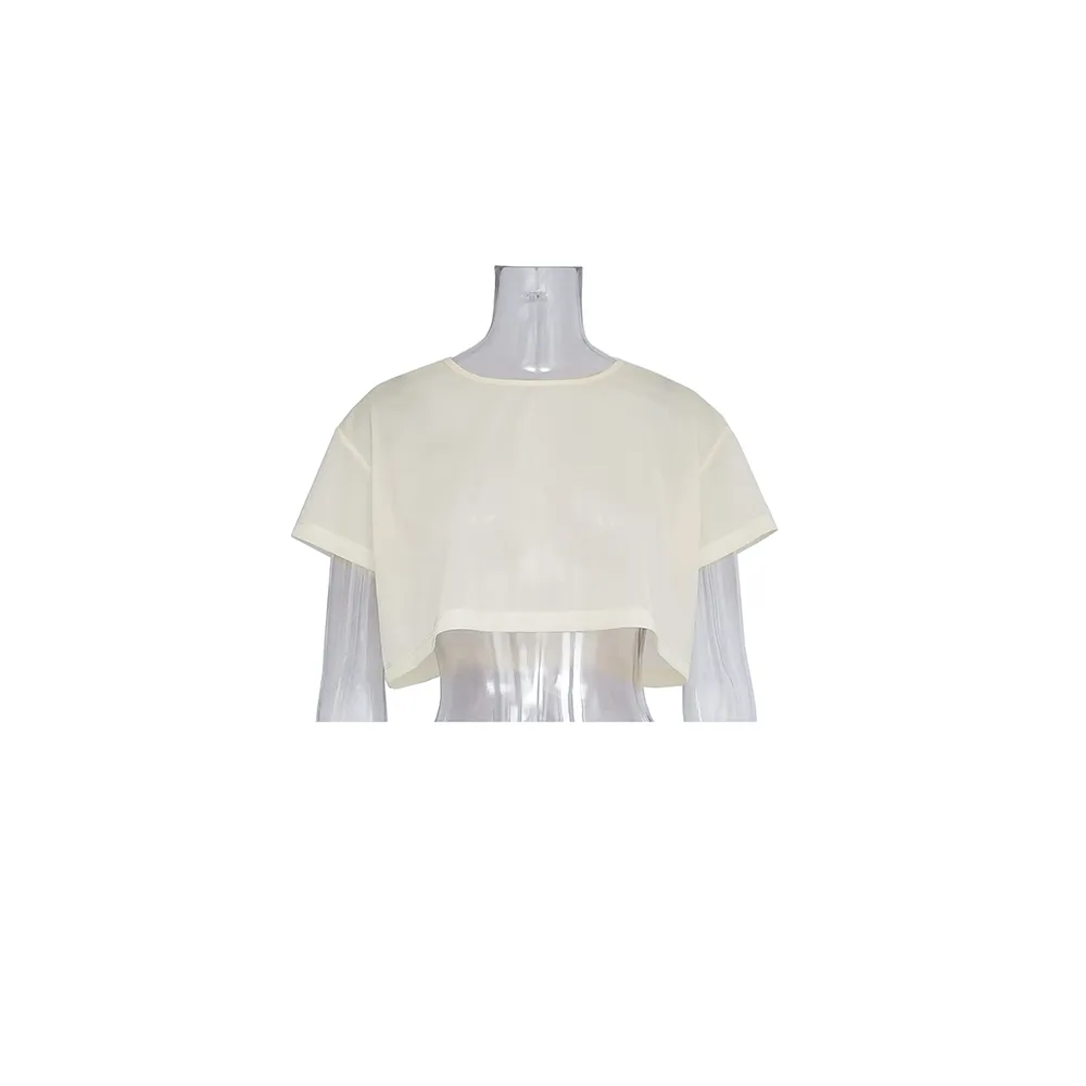 Alana- See Through Cropped T-Shirt