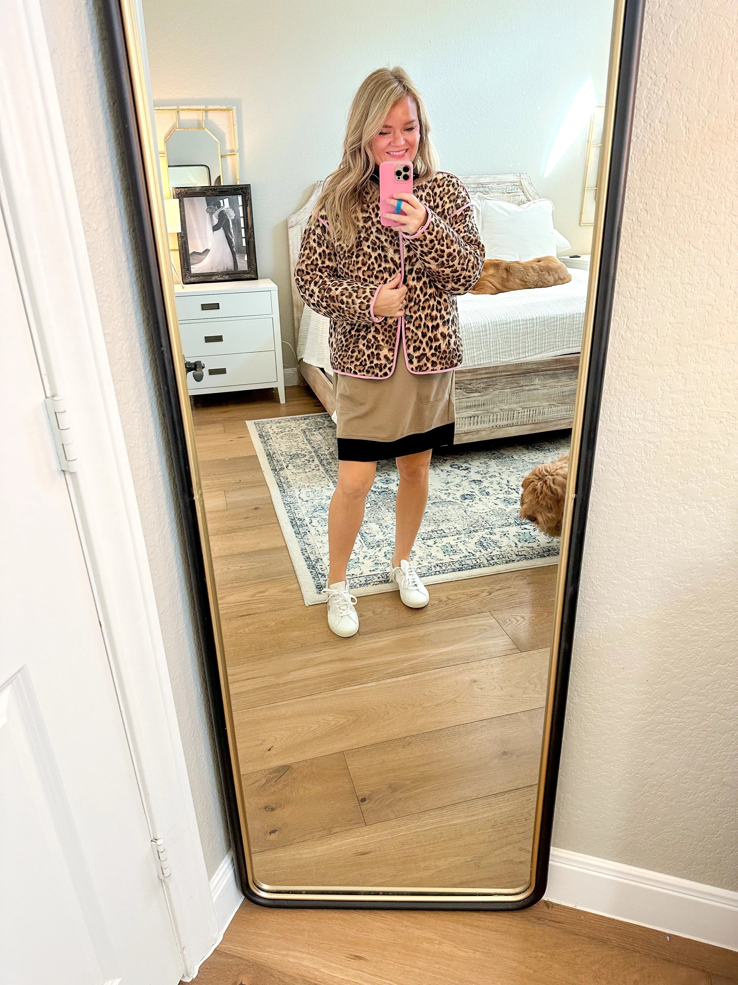 Animal Print Quilted Jacket