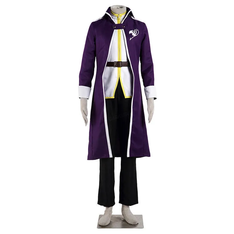 Anime Fairy Tail Natsu Team Gray Fullbuster Purple Cosplay Costume