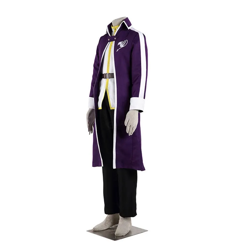 Anime Fairy Tail Natsu Team Gray Fullbuster Purple Cosplay Costume