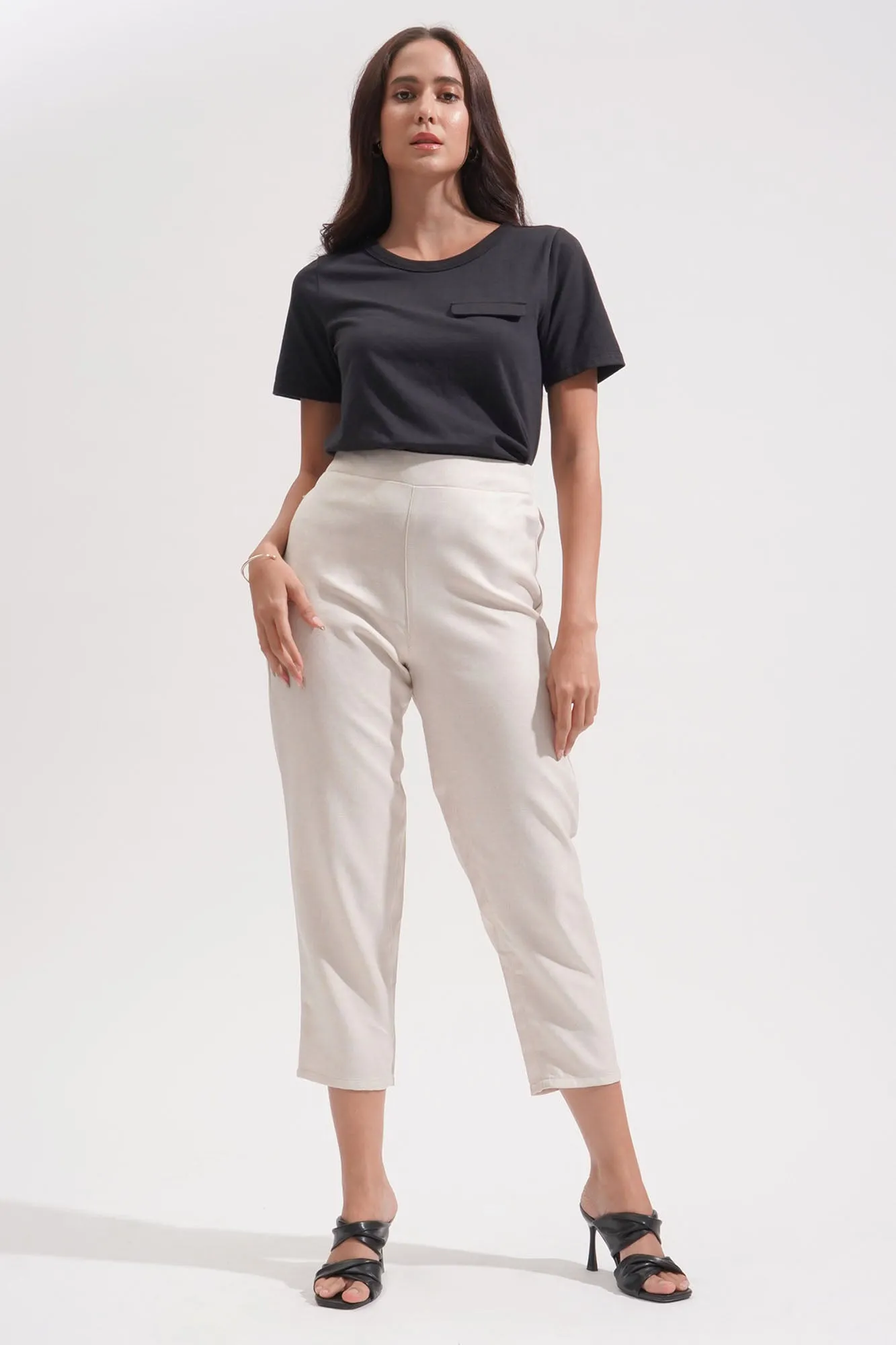 Ankle Length Checkered Cozy Pants