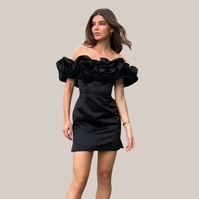 Anoushka® | Off-The-Shoulder Cocktail Dress With Ruffle Detail