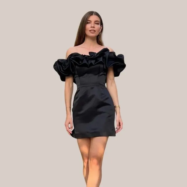 Anoushka® | Off-The-Shoulder Cocktail Dress With Ruffle Detail