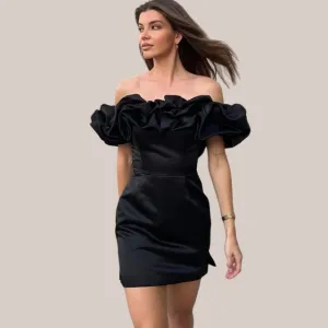 Anoushka® | Off-The-Shoulder Cocktail Dress With Ruffle Detail
