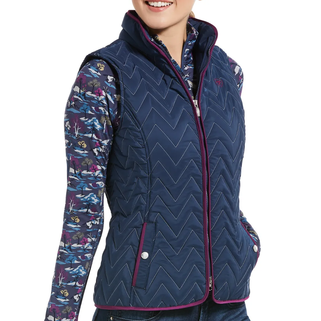 Ariat Womens Ashley Insulated Vest- MARINE BLUE