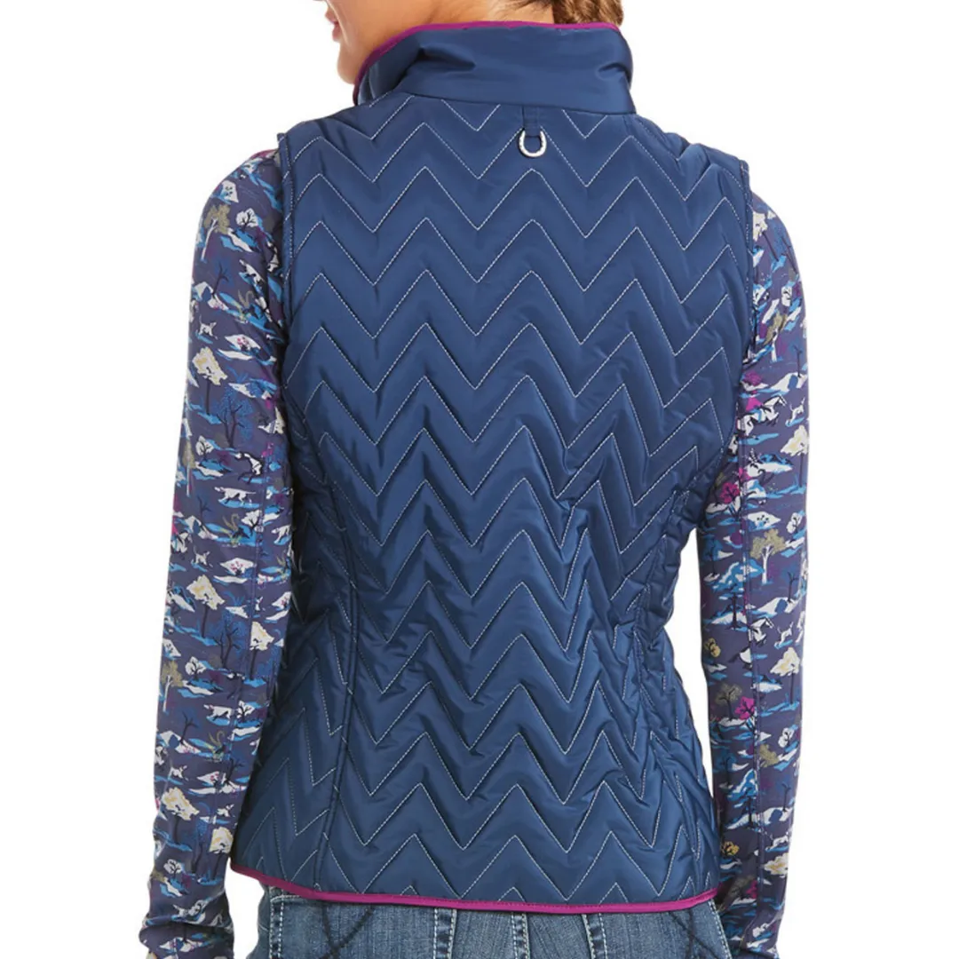 Ariat Womens Ashley Insulated Vest- MARINE BLUE