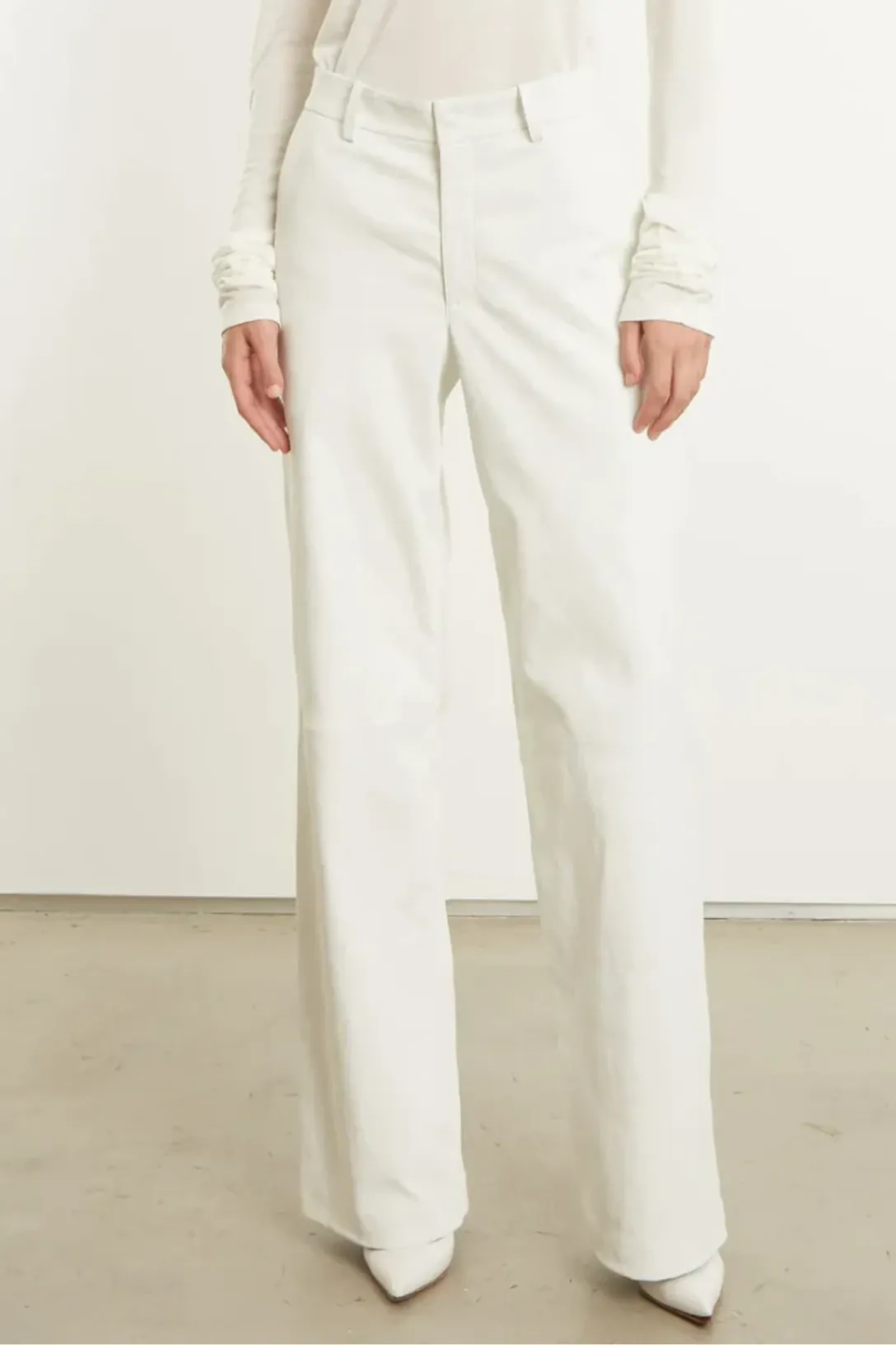 Baggy Lowrise Trousers | White