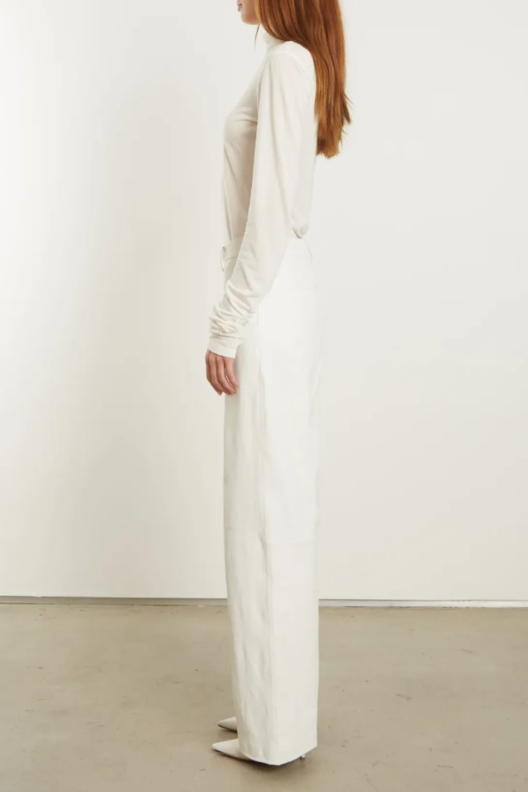 Baggy Lowrise Trousers | White