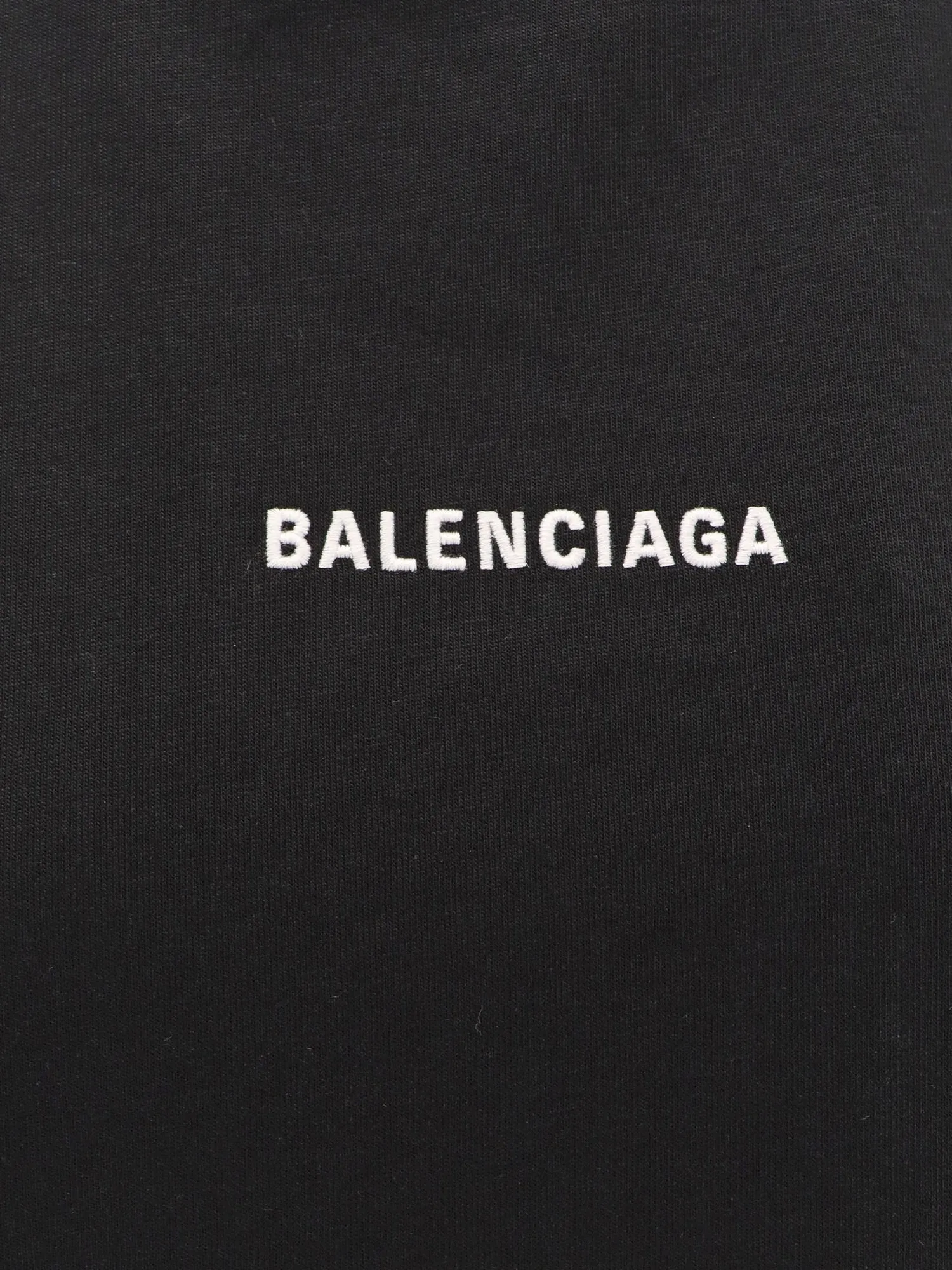 Balenciaga Cropped T Shirt With Logo Embroidery