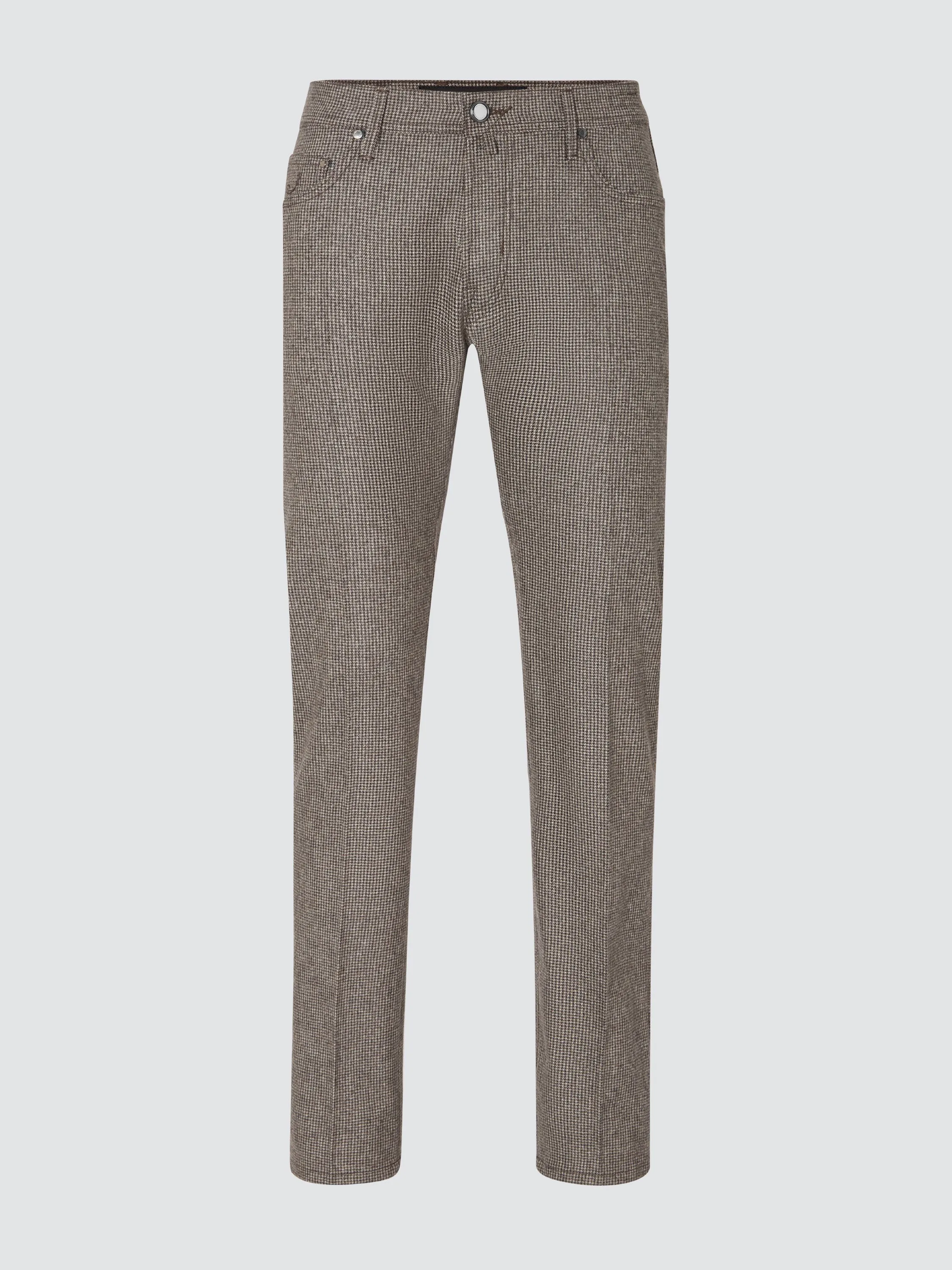 Bard Fast Pants in Brown Wool Flannel