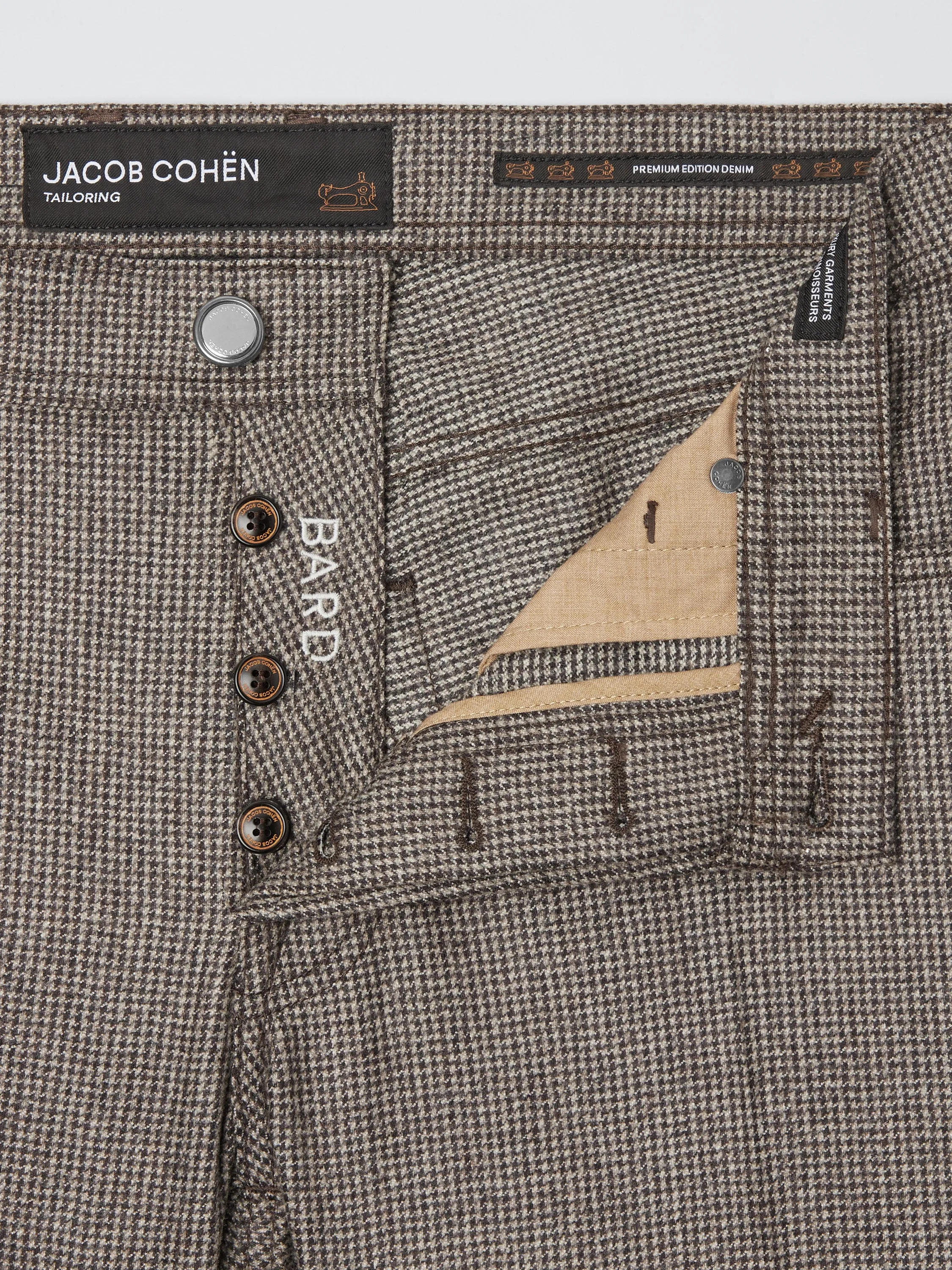 Bard Fast Pants in Brown Wool Flannel