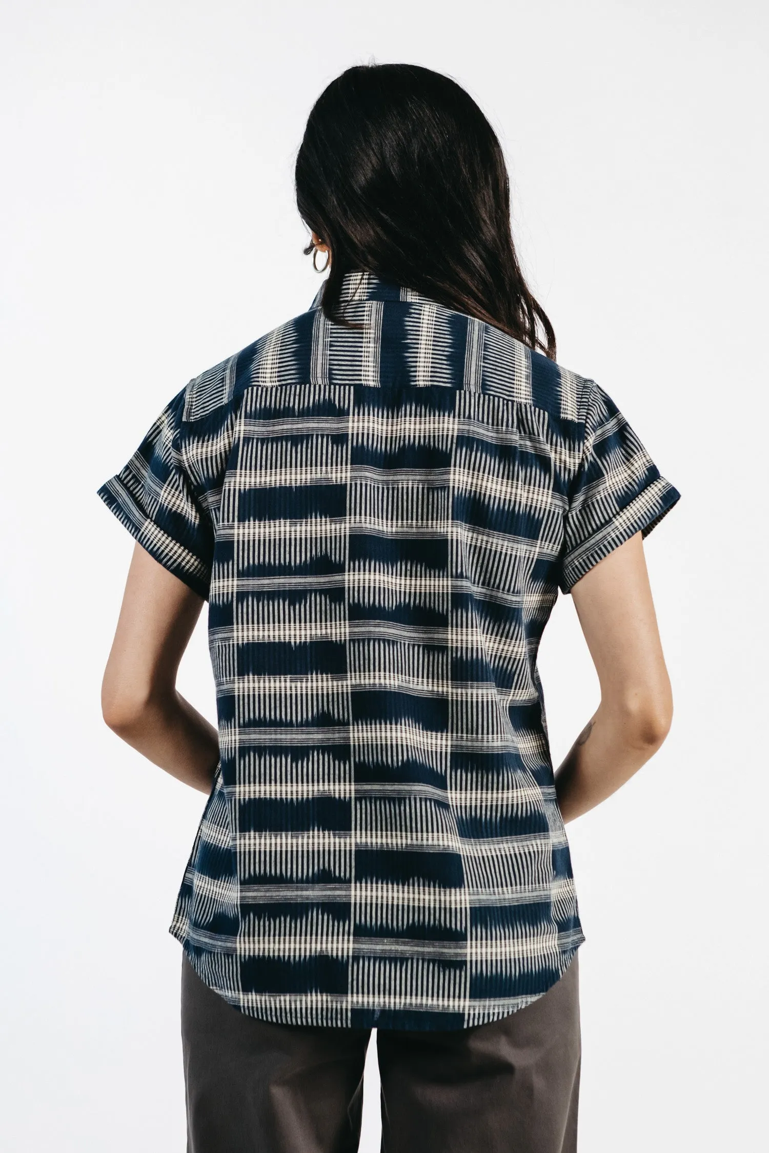 Bea Shirt / Ikat Plaid (old)