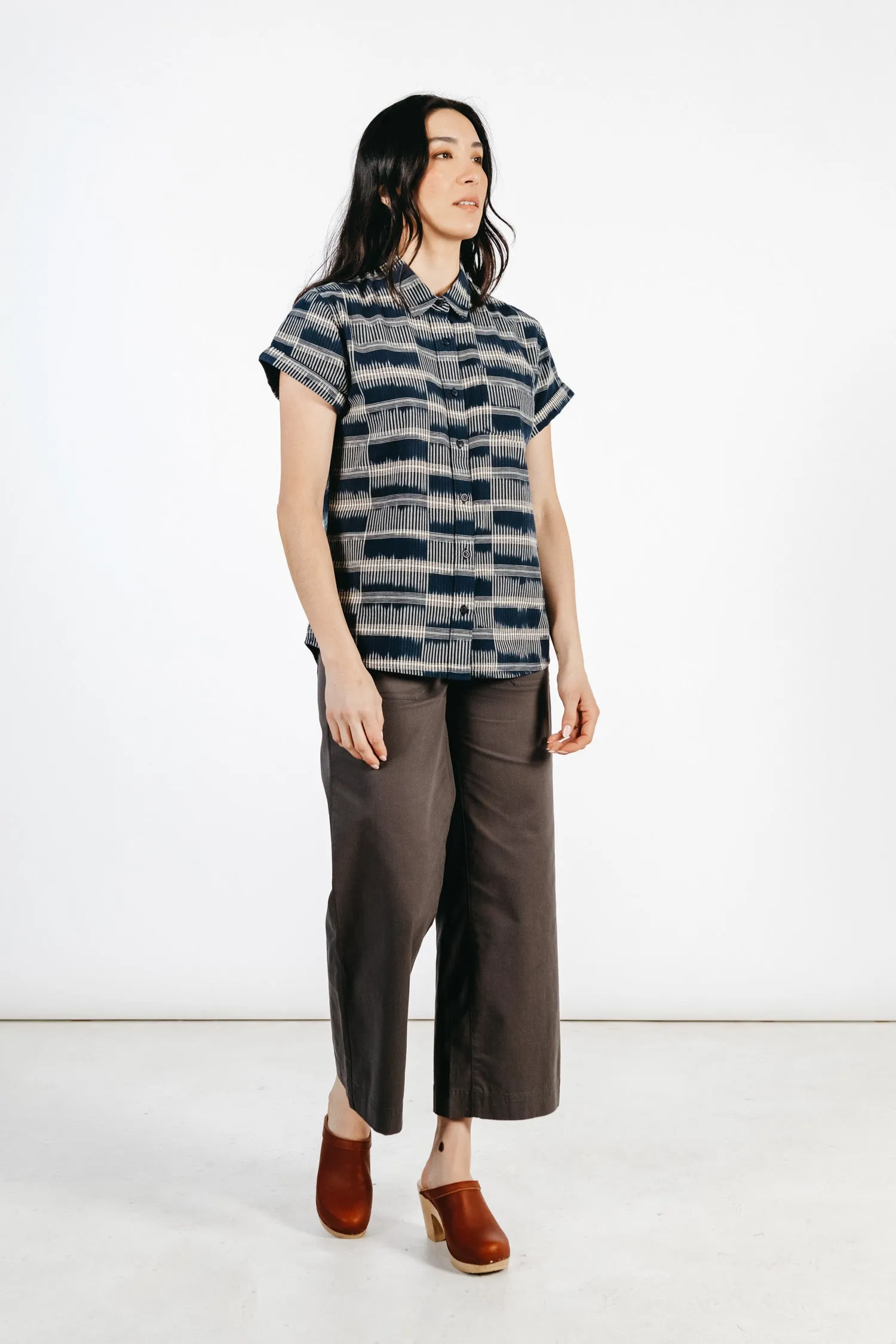 Bea Shirt / Ikat Plaid (old)