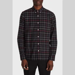 BESPOKEN Men's Black and Red Plaid Claremont Shirt 003010 $225 NWT