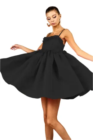 BiBi Ruffled Edge Sweet Heart Neck Sleeveless Tulle Dress