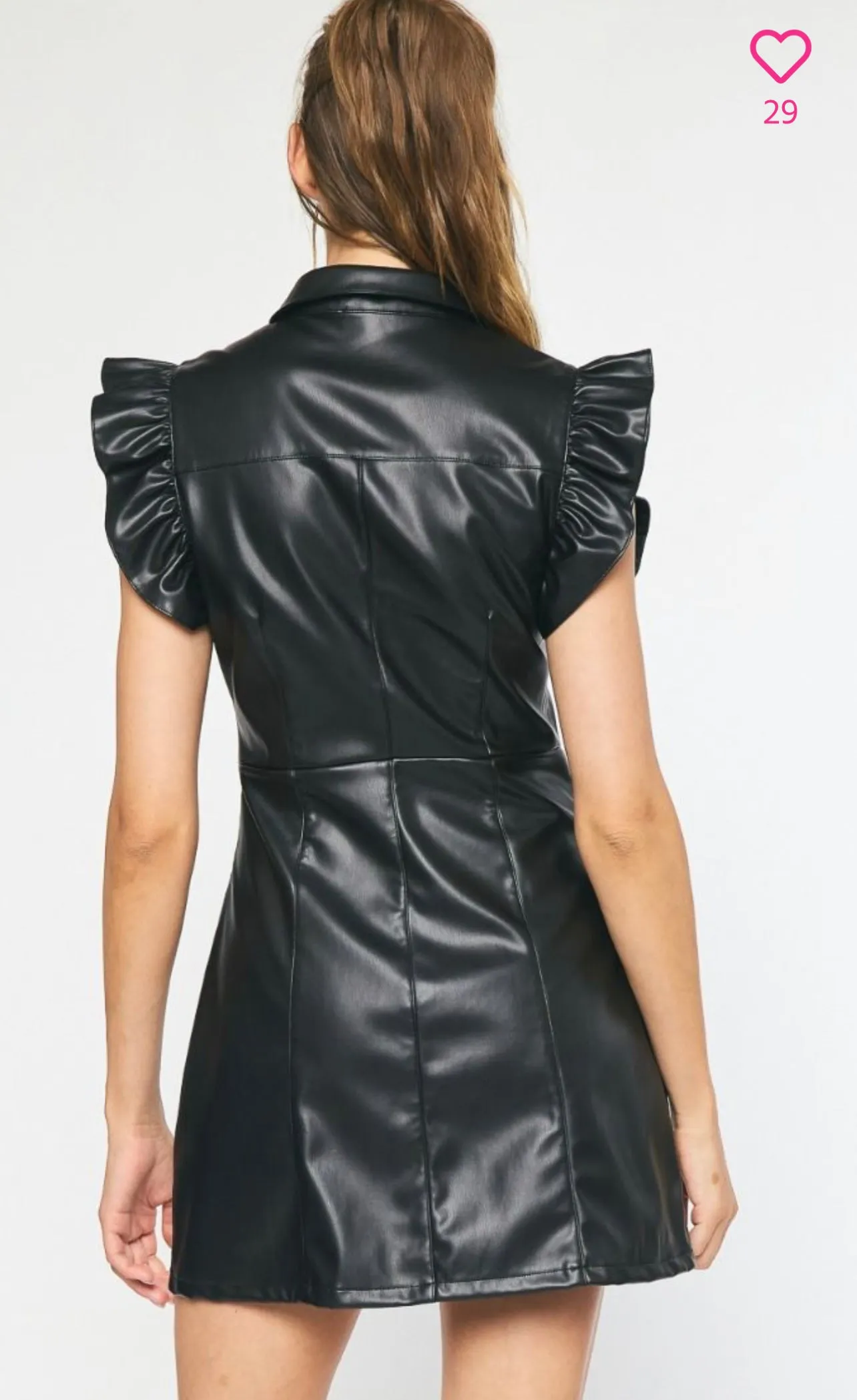 BLACK FAUX MINI
