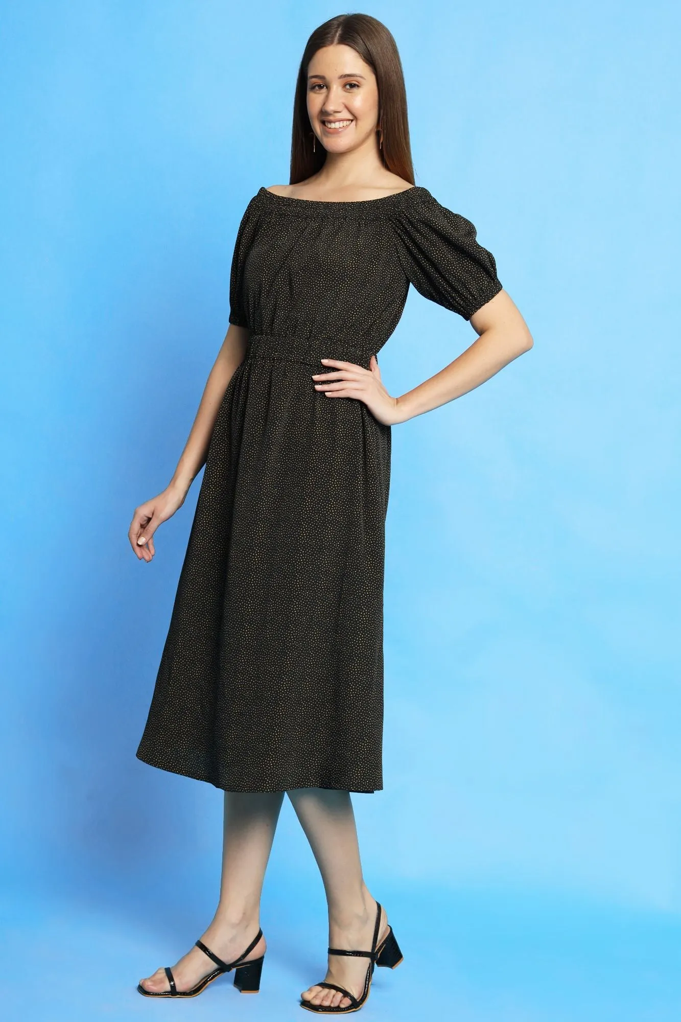 Black Off-Shoulder Dress