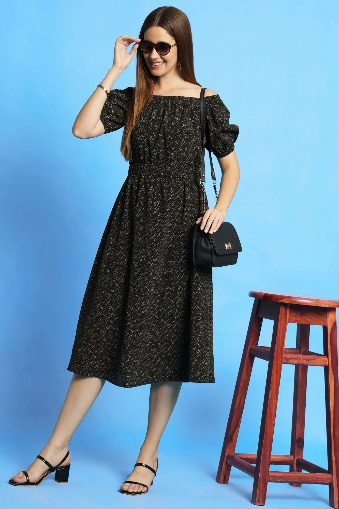 Black Off-Shoulder Dress