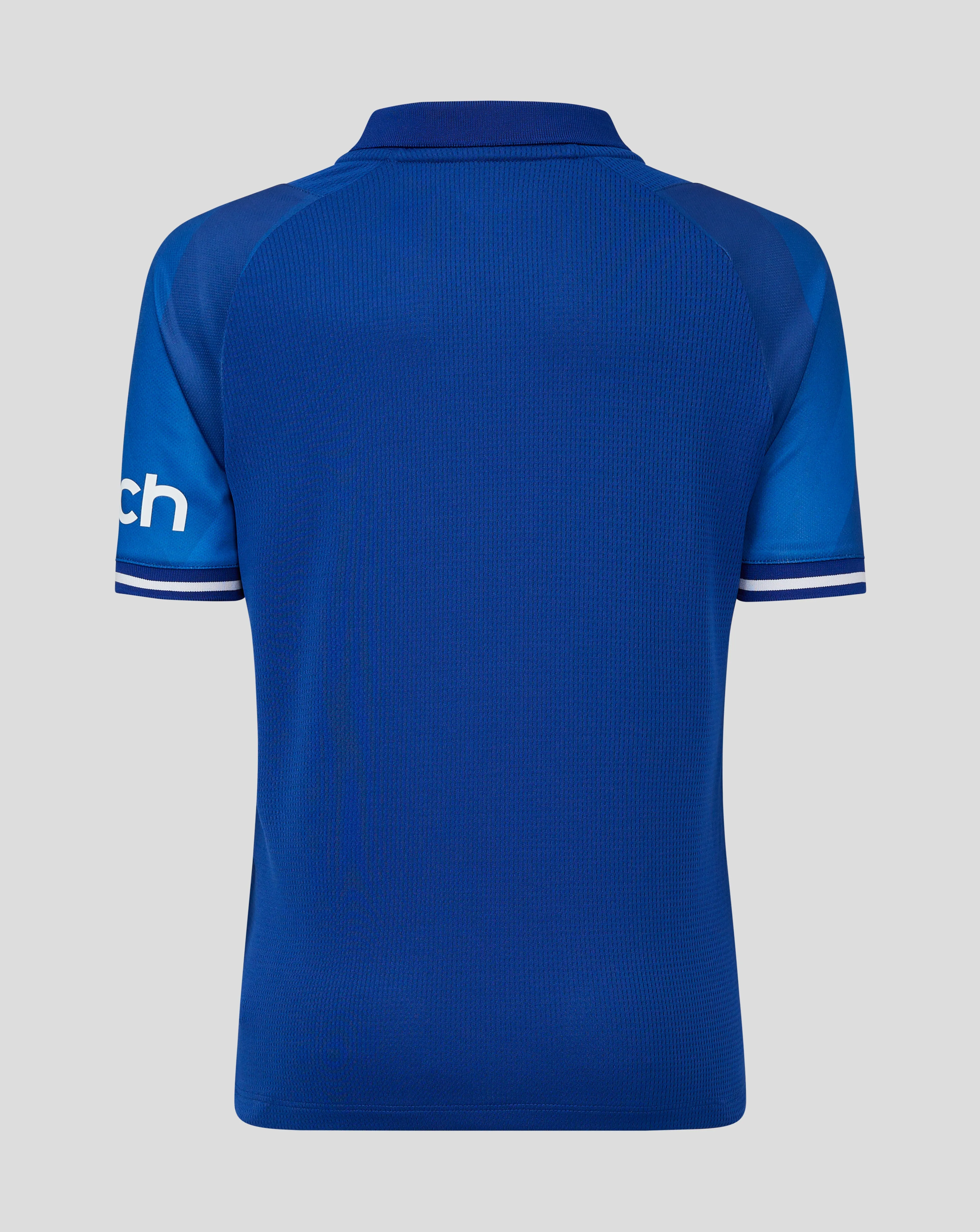 Blue England Cricket Junior Odi Replica Short Sleeve Shirt, Junior ODI Replica Shirt