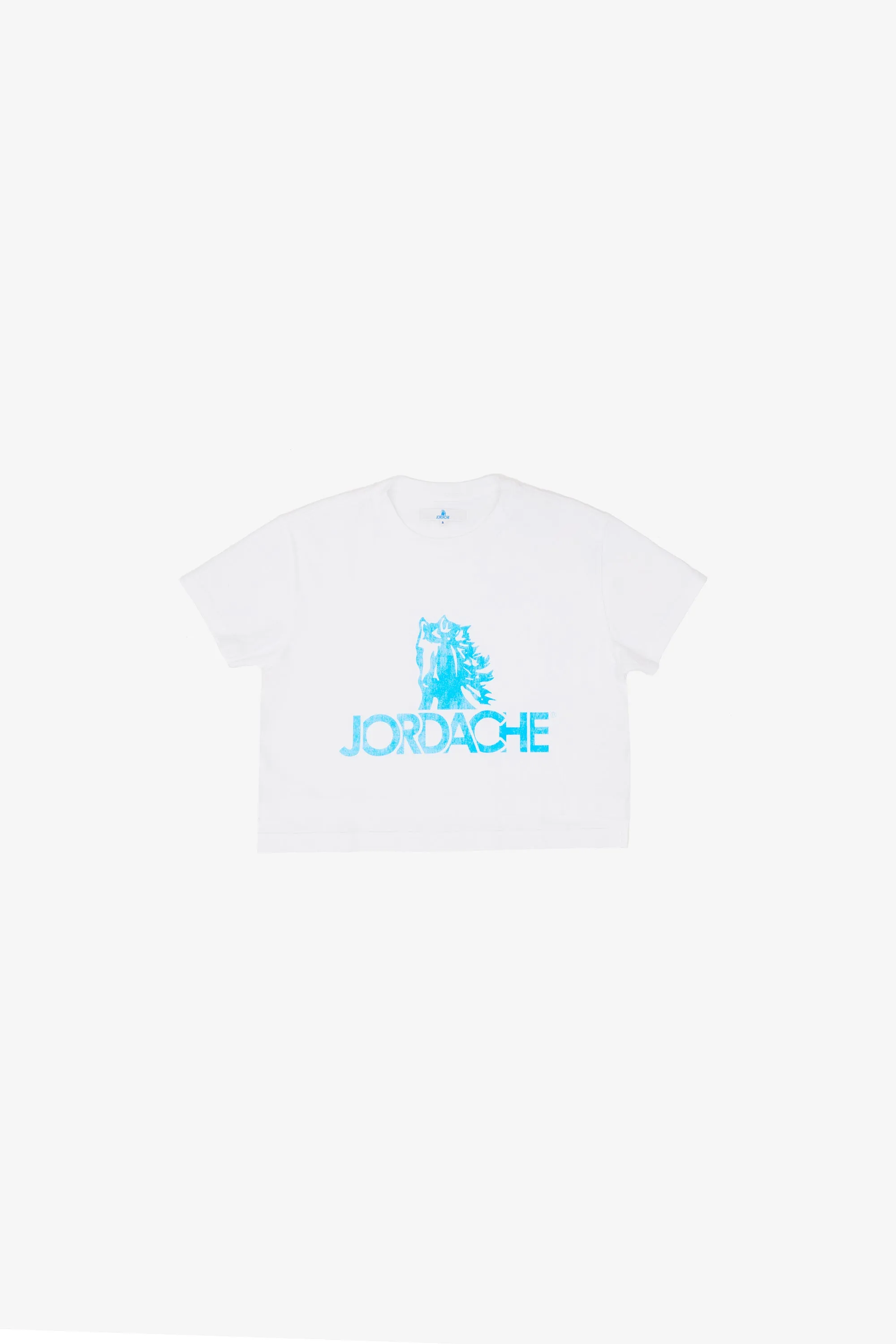Blue Logo Cropped T-Shirt