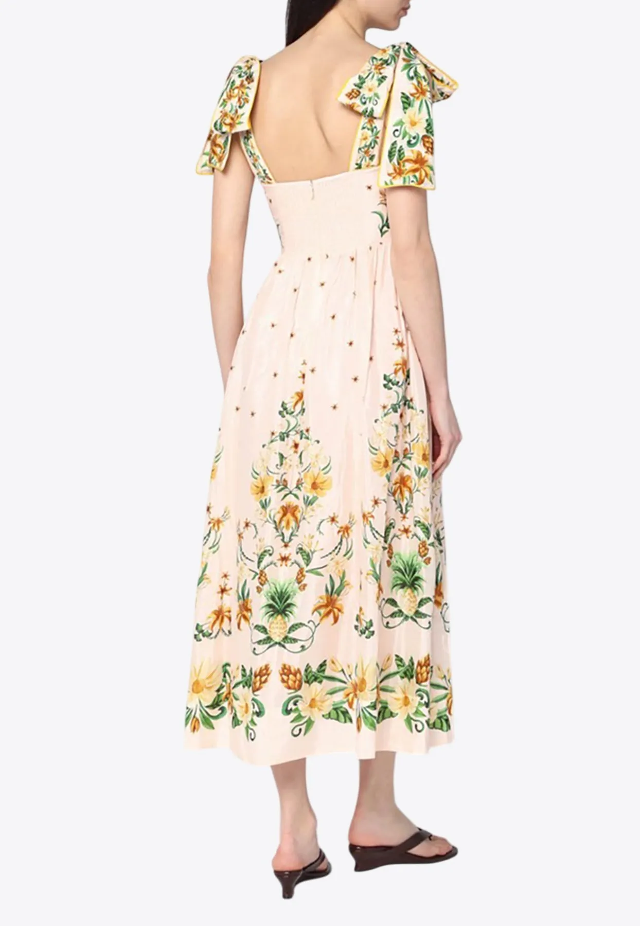 Botanical Beauty Floral Midi Dress