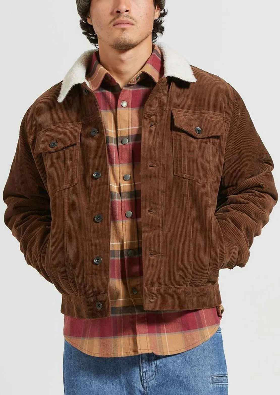 Brixton Men's Cable Lined Trucker Jacket