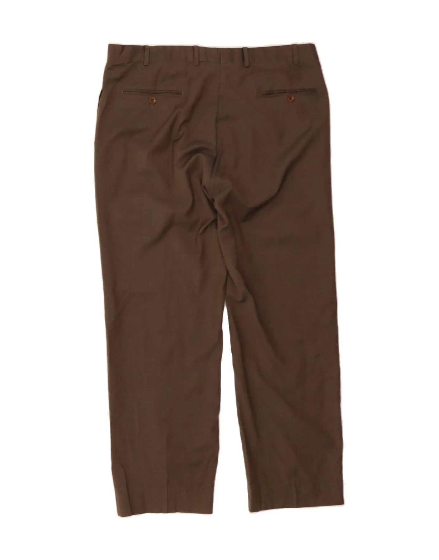 BROOKS BROTHERS Mens 346 Straight Suit Trousers W38 L32  Brown Houndstooth