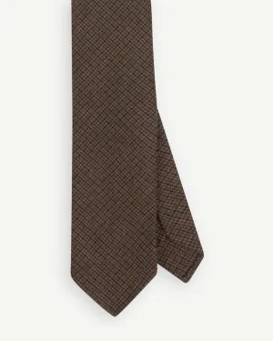 Brown Fox Brothers Worsted Flannel Gun Club Tie