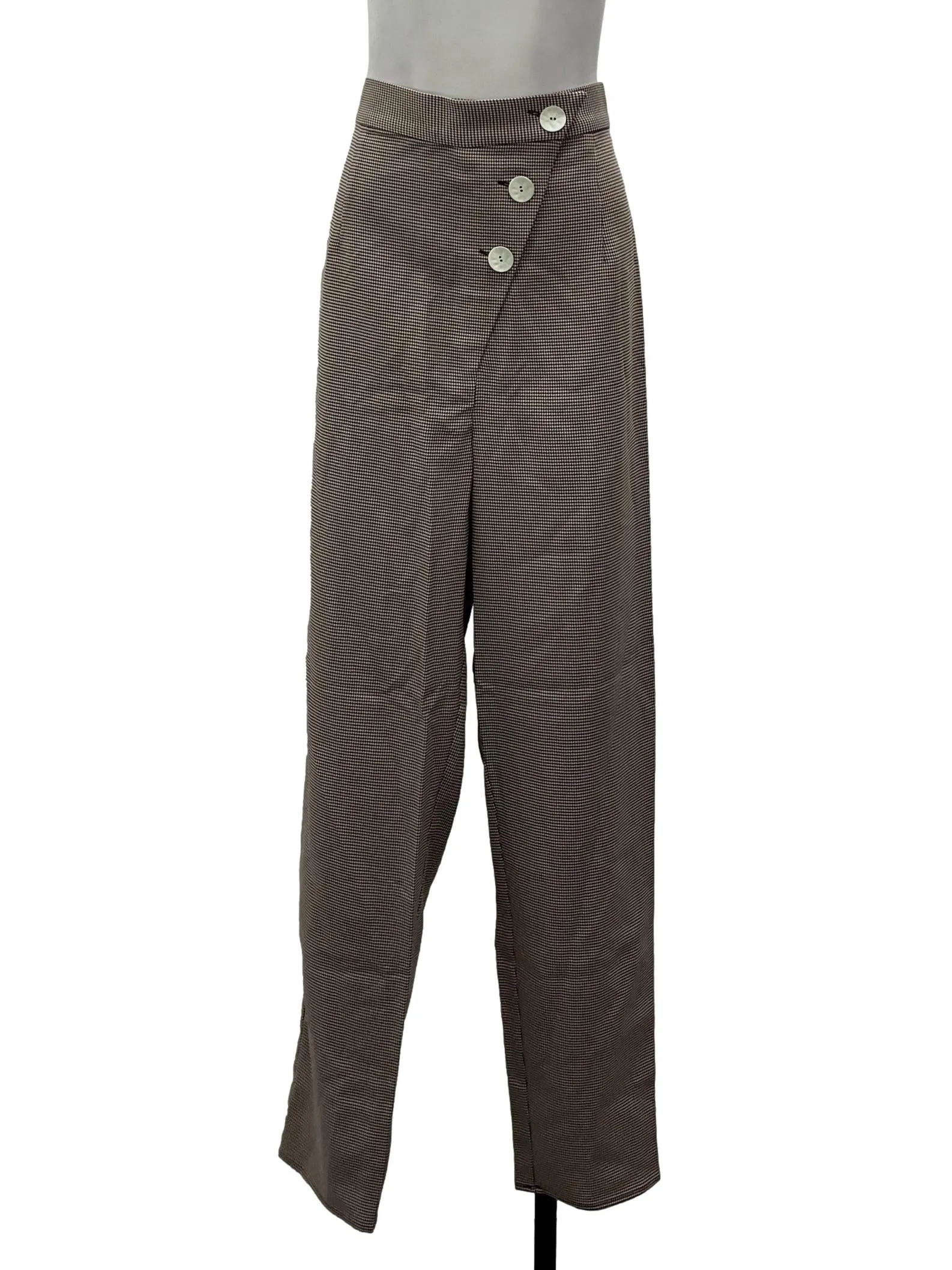 Brown Houndstooth Trousers