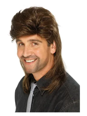Brown Mullet Wig