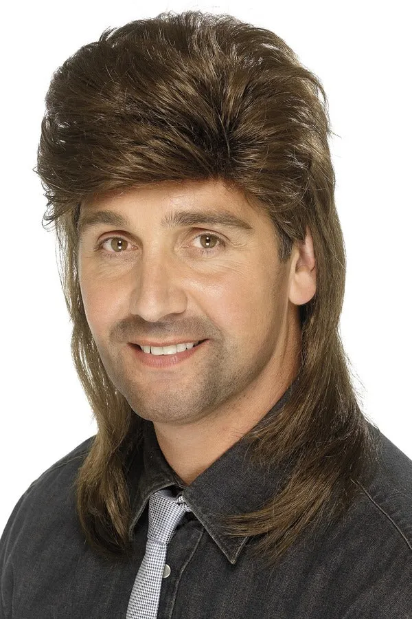 Brown Mullet Wig