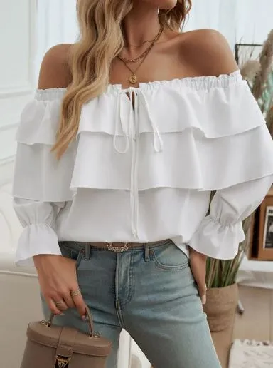 Brueckner® | Off-Shoulder Ruffle Blouse