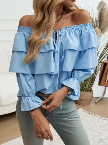 Brueckner® | Off-Shoulder Ruffle Blouse