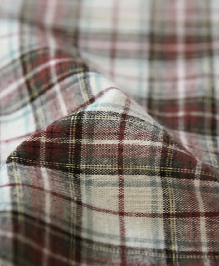 Brushed Yarn Dyed Cotton Fabric - Plaid - By the Yard 46761 58688-1