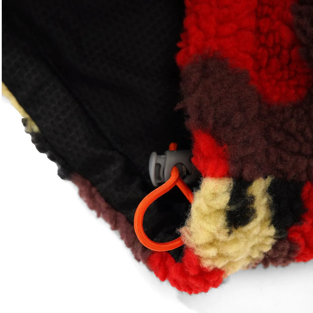 Butter Goods Camo Sherpa Jacket | Red