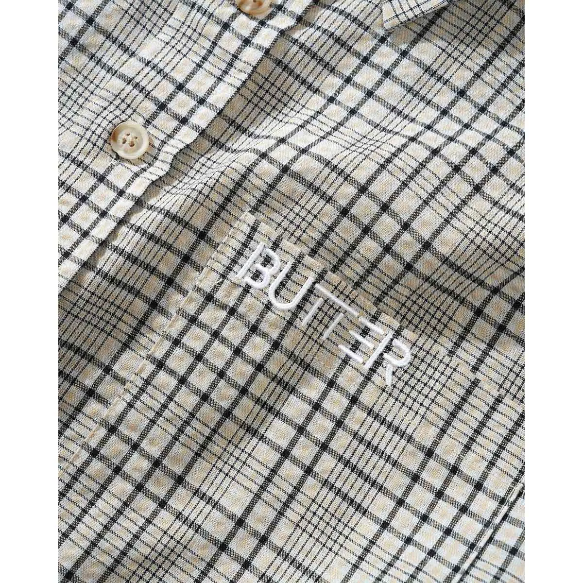 Butter Goods - Equipt Plaid L/S Shirt Grey