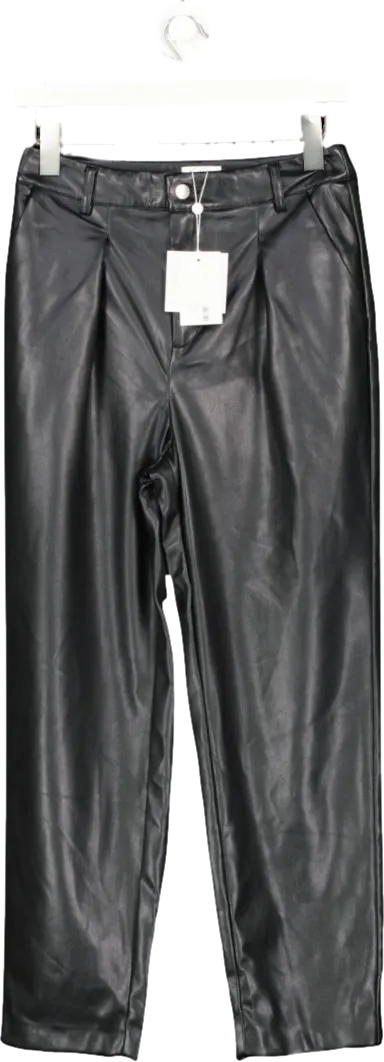 CAMI NYC Black Anja Vegan Leather Pant UK 6